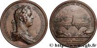 FRANCE Médaille, Construction du Pont de Compiègne PONTS 1730 (55mm, 74,91g, 12h) -