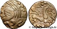 FRANCE Hémistatère au loup, joue tatouée GALLIA - AULERCI EBUROVICES (Area of Évreux) Évreux (27) c. 60-50 AC. (17,5mm, 3,10g, 10h) -