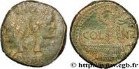 THE JULIO-CLAUDIANS (27 BC to 69 AD) Dupondius COL NEM (as) AUGUSTUS and AGRIPPA Nîmes, Gaule c. 10 AC. - 10 AD. (24,5mm, 12,50g, 9h) -