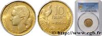 FRANCE 10 francs Guiraud IV REPUBLIC 1954 (19,98mm, 3g, 6h) -
