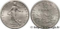 FRANCE Piéfort Argent de 1/2 franc Semeuse PIEFORTS Paris 1972 (29mm, g, 6h) -