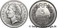 FRANCE Essai de 5 francs Lavrillier, aluminium PROVISIONAL GOVERNEMENT OF THE FRENCH REPUBLIC 1945 (31mm, 3,96g, 6h) -