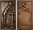 FRANCE Plaquette, La Source ou Chloé à la vasque, Loge At FRANC - MAÇONNERIE 1910 (65,5mm, 56,67g, 12h) -