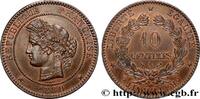 FRANCE 10 centimes Cérès III REPUBLIC Paris 1880 (30mm, 10,02g, 6h) -