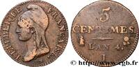 FRANCE 5 centimes Dupré, petit module DIRECTOIRE Limoges 1796 (23mm, 4,87g, 6h) -