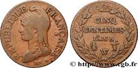 FRANCE Cinq centimes Dupré, grand module CONSULATE Lille/Paris 1800 (28mm, 9,71g, 5h) -