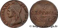 FRANCE 5 centimes Dupré, petit module DIRECTOIRE Paris 1796 (23mm, 4,91g, 6h) -