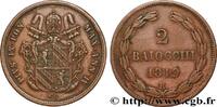 VATICAN AND PAPAL STATES 2 Baiocchi Pie XI an IV VATICAN AND PAPAL STATES Rome 1849 (34,2mm, 20,58g, 6h) -