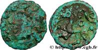 FRANCE Bronze à la tête casquée et au cheval, DT. 382 AMBIANI (Area of Amiens) Amiens (80) c. 60-40 AC. (17mm, 2,07g, 7h) -