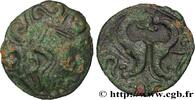 FRANCE Bronze aux hippocampes adossés, BN. 8526 AMBIANI (Area of Amiens) Amiens (80) c. 60-40 AC. (17,5mm, 2,81g, 3h) -