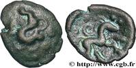 FRANCE Bronze au cheval retournant la tête - revers à dro AMBIANI (Area of Amiens) Amiens (80) c. 60-40 AC. (15mm, 2,02g, 5h) -