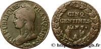 FRANCE Cinq centimes Dupré, grand module DIRECTOIRE Paris/Orléans 1799 (28mm, 9,69g, 6h) -
