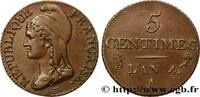 FRANCE 5 centimes Dupré, petit module DIRECTOIRE Paris 1796 (23mm, 5,35g, 6h) -