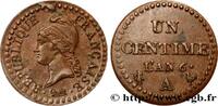 FRANCE Un centime Dupré, 6 normal DIRECTOIRE Paris 1798 (18mm, 2,18g, 7h) -