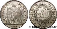 FRANCE 5 francs Union et Force, Union serré, seulement gl CONSULATE Paris 1802 (37mm, 25,01g, 6h) -