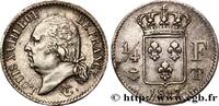 FRANCE 1/4 franc Louis XVIII LOUIS XVIII Nantes 1817 (14,98mm, 1,24g, 6h) -