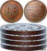 FRANCE Essai de virole en bronze au module de 5 francs pa CHARLES X Paris n.d. (37mm, 23,19g, 6h) -