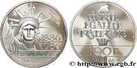 FRANCE Belle Épreuve 100 francs Liberté (Statue de la) COMMEMORATIVE COINS MONNAIE DE PARIS Paris 1986 (31mm, 15,00g, 6h) -