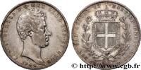 ITALY - KINGDOM OF SARDINIA - CHARLES-ALBERT 5 Lire ITALY - KINGDOM OF SARDINIA - CHARLES-ALBERT Gênes 1844 (37mm, 24,92g, 6h) -
