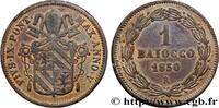 ITALY - PAPAL STATES - PIUS IX (Giovanni Maria Mas 1 Baiocco an V ITALY - PAPAL STATES - PIUS IX (Giovanni Maria Mastai Ferretti) Rome 1850 (30mm, 9,62g, 6h) -