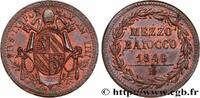 ITALY - PAPAL STATES - PIUS IX (Giovanni Maria Mas 1/2 (Mezzo) Baiocco an IIII ITALY - PAPAL STATES - PIUS IX (Giovanni Maria Mastai Ferretti) Rome 1849 (23,5mm, 5,18g, 6h) -