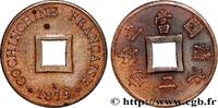 FRENCH COCHINCHINA 1 Sapèque (2/1000 de Piastre) FRENCH COCHINCHINA Paris 1879 (20mm, 2,06g, 6h) -
