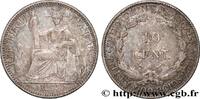 FRENCH INDOCHINA 10 Centièmes FRENCH INDOCHINA Paris 1895 (19mm, 2,67g, 6h) -