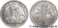 FRENCH INDOCHINA 20 Centièmes FRENCH INDOCHINA Beaumont-le-Roger 1945 (27mm, 2,20g, 6h) -