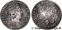 FRANCE Dixième d'écu aux trois couronnes LOUIS XIV THE SUN KING Amiens 1713 (22mm, 2,91g, 6h) -