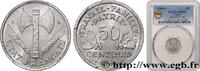 FRANCE 50 centimes Francisque, légère FRENCH STATE Beaumont-Le-Roger 1944 (18 mmmm, 0,70g, 6h) -