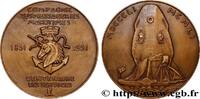 FRANCE Médaille, Compagnie des messageries maritimes, Cen MER ET MARINE : PAQUEBOTS, NAVIRES, BATEAUX 1951 (59,5mm, 113,24g, 12h) -