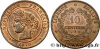 FRANCE 10 centimes Cérès III REPUBLIC Paris 1870 (30mm, 10g, 6h) -