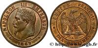 FRANCE Dix centimes Napoléon III, tête laurée SECOND EMPIRE Paris 1862 (30mm, 10,03g, 6h) -