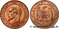 FRANCE Dix centimes Napoléon III, tête nue SECOND EMPIRE Bordeaux 1854 (30mm, 9,80g, 6h) -