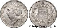 FRANCE 2 francs Louis XVIII LOUIS XVIII La Rochelle 1824 (27mm, 9,95g, 6h) -