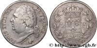 FRANCE 2 francs Louis XVIII LOUIS XVIII Lille 1823 (27mm, 9,80g, 6h) -