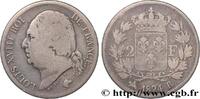 FRANCE 2 francs Louis XVIII LOUIS XVIII Rouen 1824 (27mm, 9,60g, 6h) -