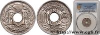 FRANCE 10 centimes Lindauer III REPUBLIC Poissy 1923 (21mm, 4g, 6h) -
