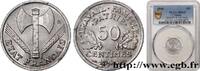 FRANCE 50 centimes Francisque, légère FRENCH STATE 1944 (18mm, 0,7g, 6h) -