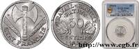 FRANCE 50 centimes Francisque, légère FRENCH STATE Beaumont-Le-Roger 1944 (18 mmmm, 0,70g, 6h) -