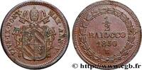 ITALY - PAPAL STATES - PIUS IX (Giovanni Maria Mas 1/2 Baiocco Pie IX an V ITALY - PAPAL STATES - PIUS IX (Giovanni Maria Mastai Ferretti) Rome 1850 (23,5mm, 5,02g, 6h) -