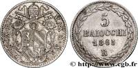 ITALY - PAPAL STATES - PIUS IX (Giovanni Maria Mas 5 Baiocchi an XX ITALY - PAPAL STATES - PIUS IX (Giovanni Maria Mastai Ferretti) Rome 1865 (17mm, 1,33g, 6h) -