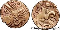 FRANCE Hémistatère aux sangliers en électrum, revers à ga GALLIA - AULERCI EBUROVICES (Area of Évreux) Évreux (27) c. 60-50 AC. (18mm, 3,20g, 2h) -