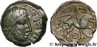 FRANCE Bronze du type de CISIAMBOS au lion LEXOVII (Area of Lisieux) c. 50-40 AC. (16mm, 3,33g, 12h) -