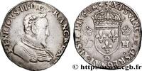 FRANCE Teston à la tête nue, 1er type CHARLES IX COINAGE IN THE NAME OF HENRY II Lyon 1560 (28,5mm, 9,40g, 8h) -