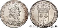 FRANCE Demi-écu, buste drapé et cuirassé (2e buste de Jea LOUIS XIII Paris, Monnaie de Matignon 1643 (24mm, 13,65g, 6h) -