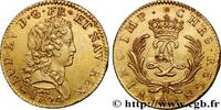 FRANCE Double louis d’or aux deux L entrelacées et aux pa LOUIS XV THE BELOVED Paris 1724 (28mm, 13,1g, 6h) -