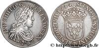 FRANCE Demi-écu, portrait à la mèche courte LOUIS XIV THE SUN KING Lyon 1644 (33mm, 13,55g, 6h) -