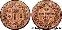 FRANCE Un décime à l’L couronnée LOUIS XVIII Strasbourg 1814 (32mm, 20,52g, 6h) -