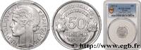 FRANCE 50 centimes Morlon, légère IV REPUBLIC Beaumont-le-Roger 1947 (18mm, 0,70g, 6h) -